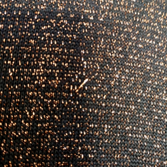 SEINT Bronze Metallic Long Sleeve Sweater - Size M - Picture 7 of 7